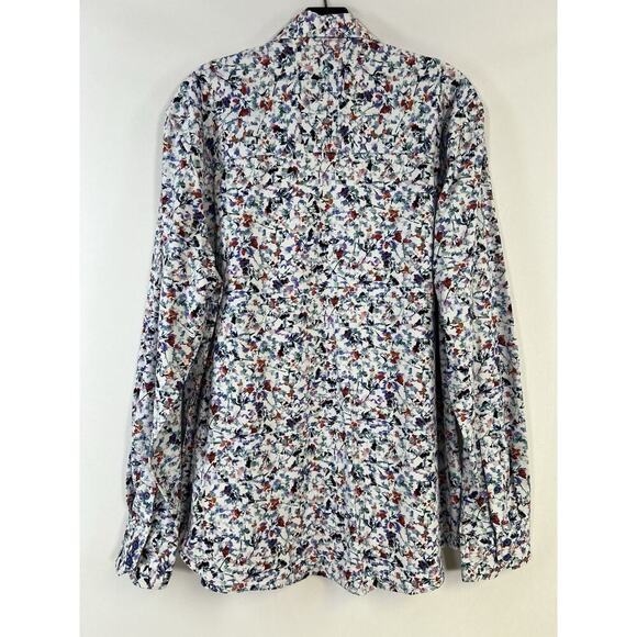 NWT Robert Graham Abstract Print Print Long Sleeve Shirt Stretch Sz XL $198 - Picture 6 of 11